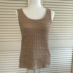 Boho crochet tank top from Chicos